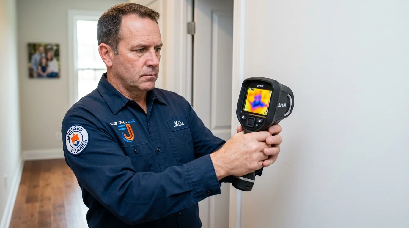 Thermal imaging leak detection by Johns Plumbing LLC in Pueblo